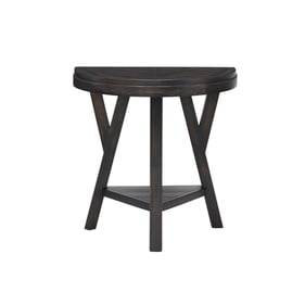 Progressive Furniture Market Street West Black Brown Chairside Table