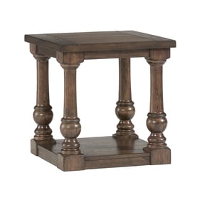 Progressive Furniture Wynton Brown Square End Table