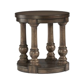 Progressive Furniture Wynton Brown Round End Table