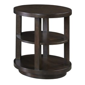 Progressive Furniture Grove Park Brown Oval End Table