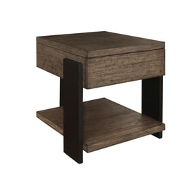 Progressive Furniture Winter Park Brown Black End Table