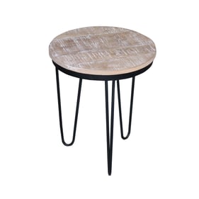 Progressive Furniture Outbound Tan Black Round End Table