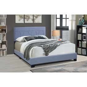 Progressive Furniture Jordan Blue Upholstered Twin Bed