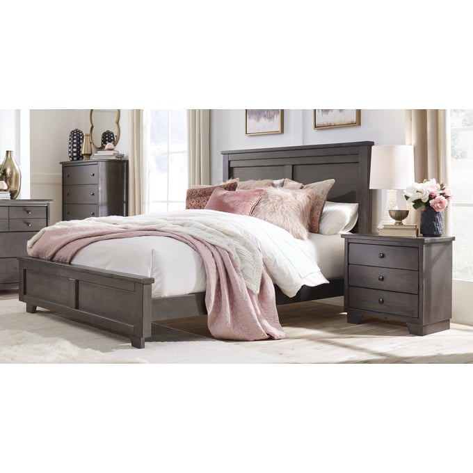 Progressive Furniture Diego Gray 2pc Bedroom Set with King Panel Bed PRG-P680-BR-S2