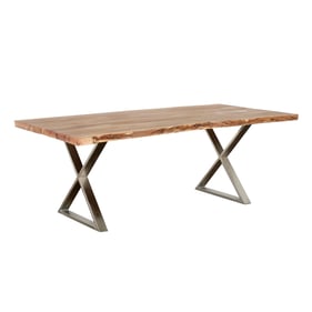 Primo Coastline Brown Loomie 82 Inch Dining Table