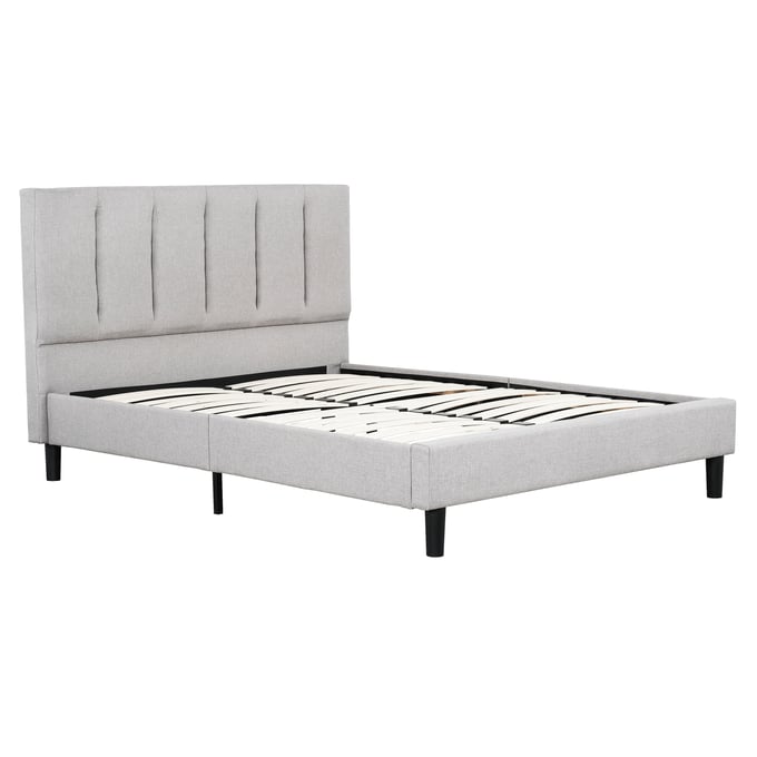 Primo Griffintown Grey Harper Upholstered Queen Platform Bed PRMO-47167