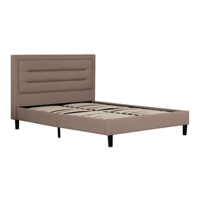 Primo Griffintown Light Brown Olivia Upholstered Queen Platform Bed