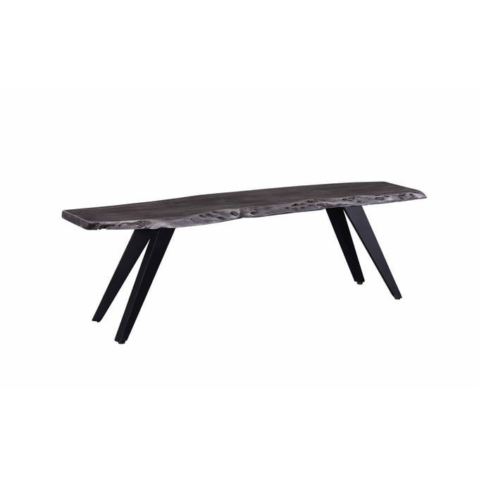 Primo Coastline Grey Black Wexford Dining Bench PRMO-51217