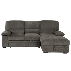 Primo At Home Black Parkview Sleeper Sectional with Storage