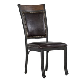 2 Powell Furniture Franklin Dark Brown Side Chairs