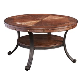 Powell Furniture Franklin Umber Brown Cocktail Table