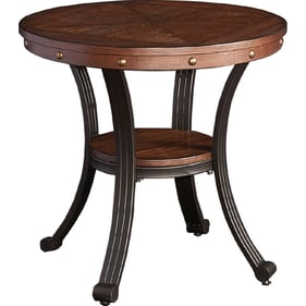 Powell Furniture Franklin Umber Brown Side Table