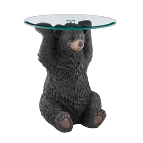 Powell Furniture Barney Dark Brown Bear Side Table