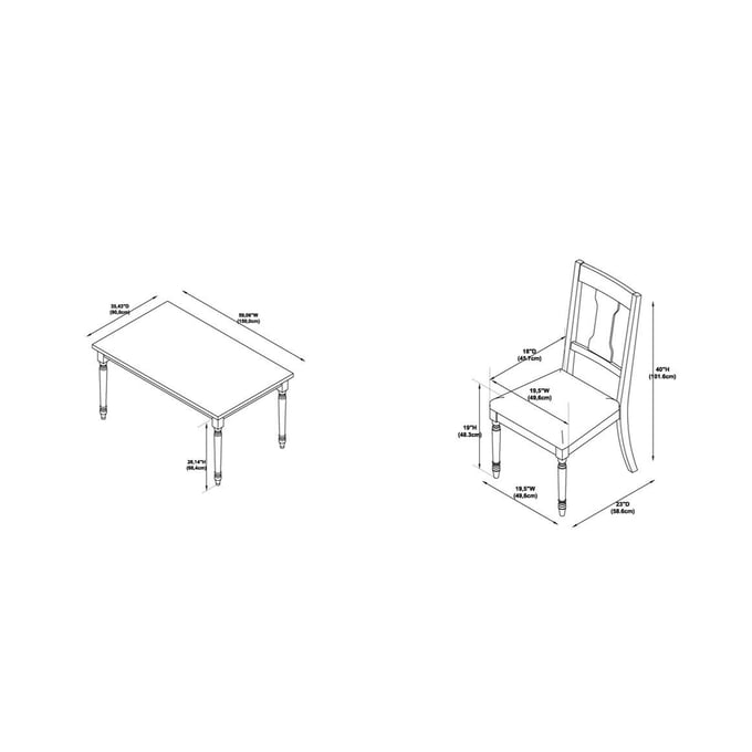 Powell willow dining discount set