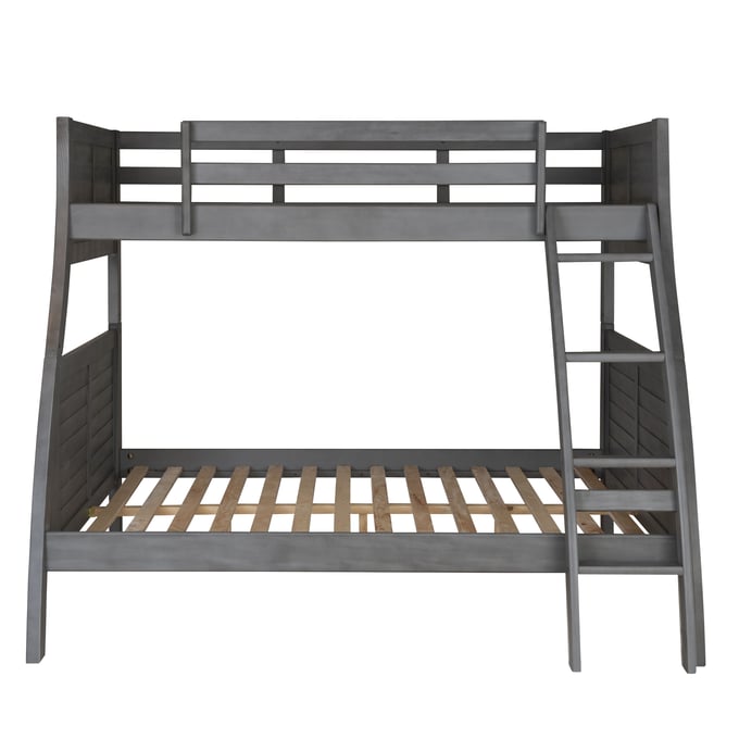 Powell Furniture Easton Grey Twin Over Full Bunk Bed PWL-16Y8185BBAB