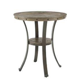 Powell Furniture Franklin Pewter Grey Pub Table