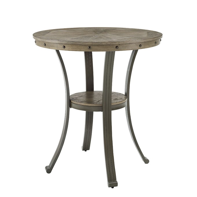 Powell Furniture Franklin Pewter Grey Pub Table PWL-D1283B19PT