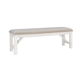 Powell Furniture Turino Smokey White Tan Bench