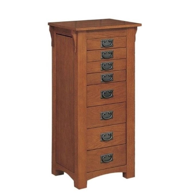 Powell Furniture Anna Lee Mission Oak Jewelry Armoire PWL-255