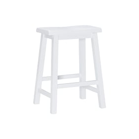 Powell Furniture Beamon White Counter Height Stool