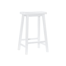 Powell Furniture Beamon Pure White 29 Inch Bar Stool