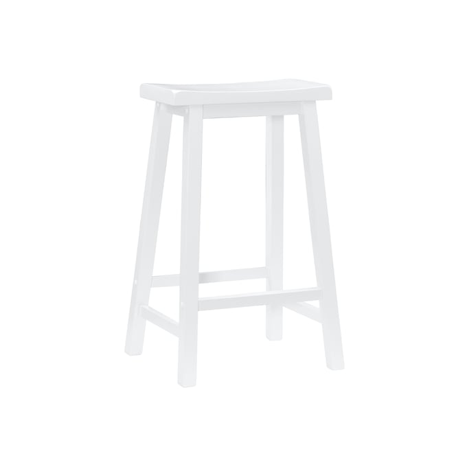 Powell Furniture Beamon Pure White 29 Inch Bar Stool PWL-270-431