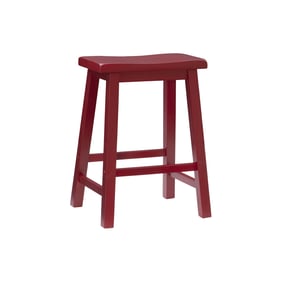 Powell Furniture Beamon Crimson Red Counter Height Stool