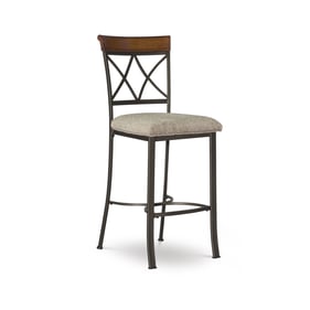 Powell Furniture Hamilton Medium Cherry Taupe Barstool