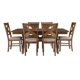 Powell Furniture Kraven Dark Hazelnut 7pc Dining Room Set