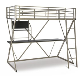 Powell Furniture Henley Pewter Student Loft Bed