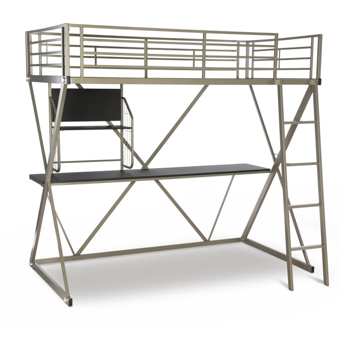 Powell Furniture Henley Pewter Student Loft Bed PWL-941-119