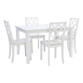 Powell Furniture Henrik White Hamlet 5pc Dining Room Set