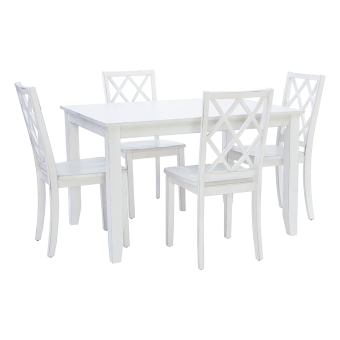 Powell Furniture Henrik White Hamlet 5pc Dining Room Set PWL-D1001LD23WPC5