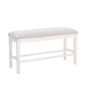 Powell Furniture Mckoy White Grey Marcum Counter Bench