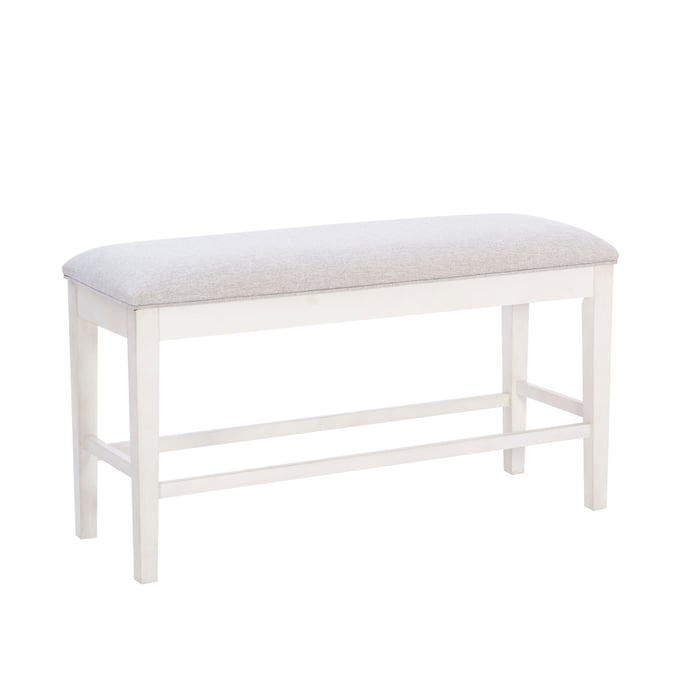 Powell Furniture Mckoy White Grey Marcum Counter Bench PWL-D1009LD23WHTCB