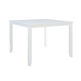 Powell Furniture Maui White Mayfair Square Counter Height Table