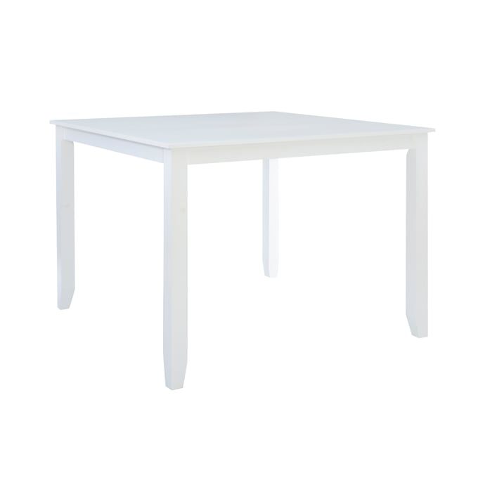 Powell Furniture Maui White Mayfair Square Counter Height Table PWL-D1015LD23CTW