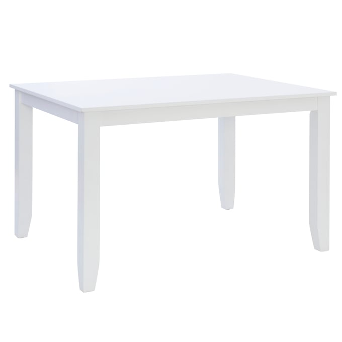 Powell Furniture Maui White Mayfair Rectangle Dining Table PWL-D1015LD23DTW