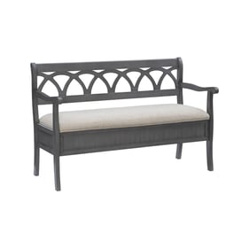 Powell Furniture Elliana Grey Storage Bench