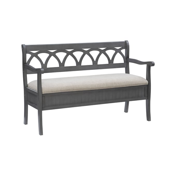 Powell Furniture Elliana Grey Storage Bench PWL-D1017A16G