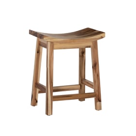 Powell Furniture Dale Light Natural Saddle Counter Height Stool