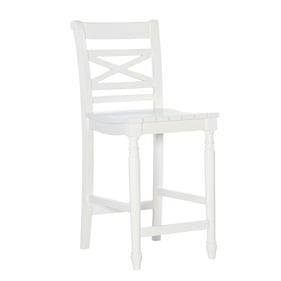 Powell Furniture Asher White Counter Height Stool