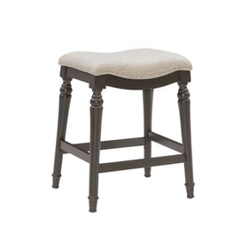 Powell Furniture Hayes Dark Grey Beige Counter Height Stool