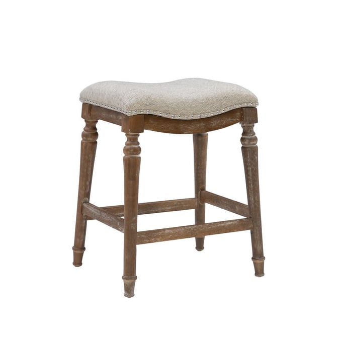 Powell Furniture Hayes Brown Beige Counter Height Stool PWL-D1043D16CSL