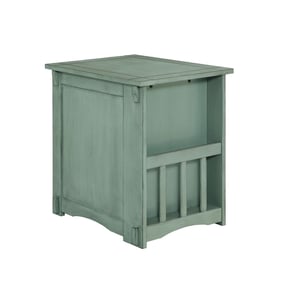 Powell Furniture Parnell Teal Side Table