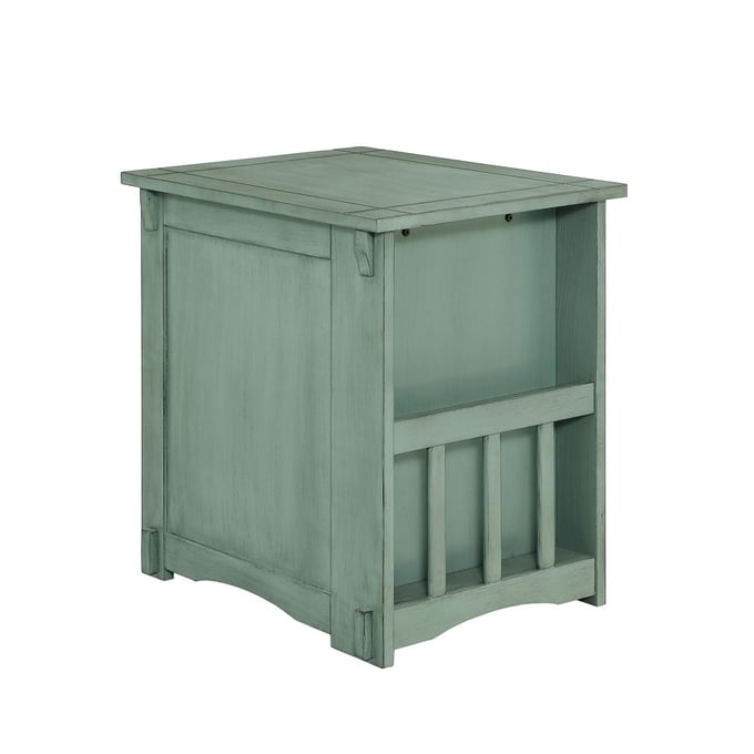 Powell Furniture Parnell Teal Side Table PWL-D1119A17T