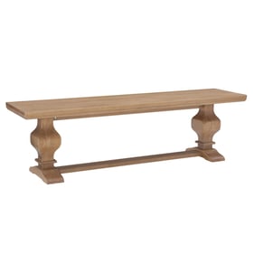 Powell Furniture Mcleavy Rustic Honey Bench