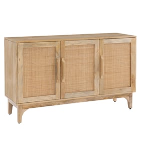 Powell Furniture Janie Natural Rattan 3 Doors Cabinet