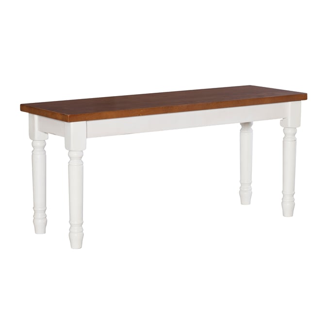 Powell Furniture Willow Honey Brown Vanilla White Bench PWL-D1252D19BB