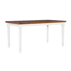 Powell Furniture Willow Brown Vanilla White Dining Table